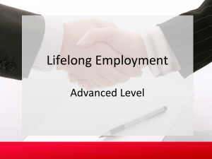 lifelong employment powerpoint