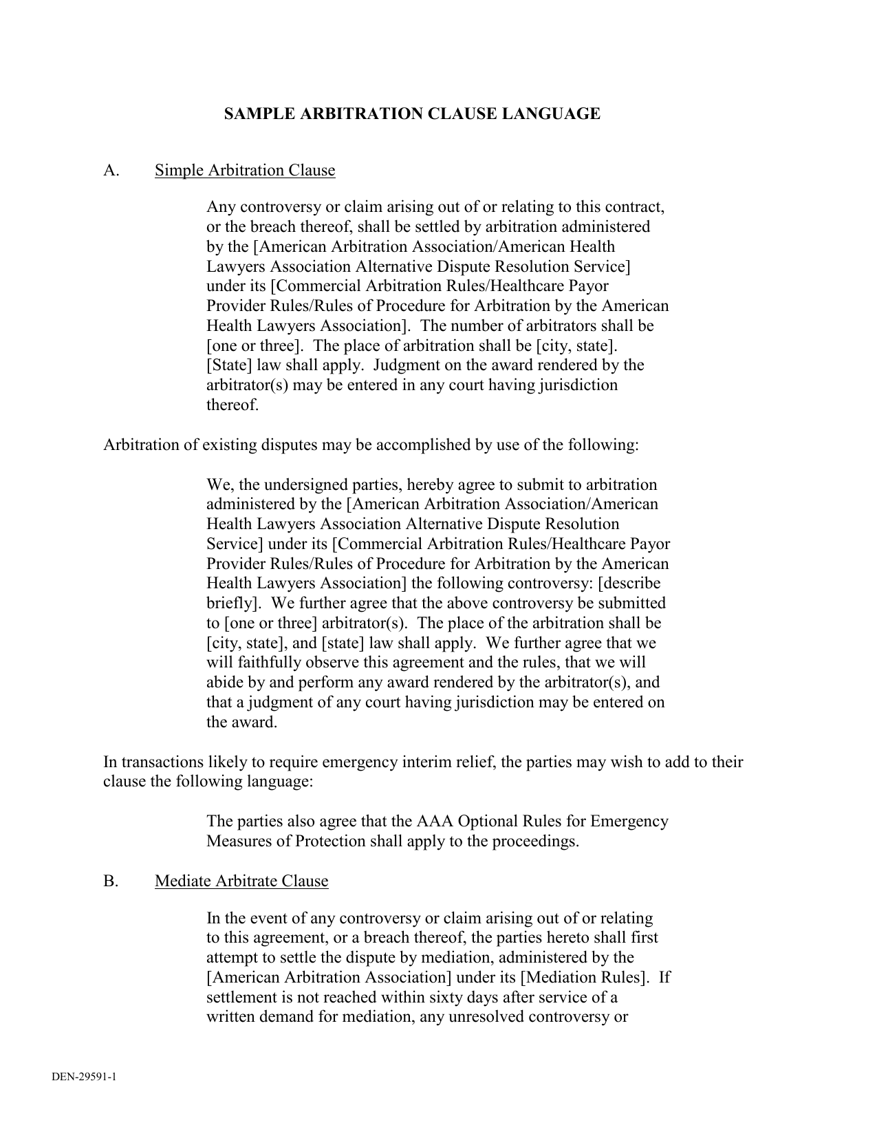 Arbitration Agreement Template Within conflict resolution agreement template