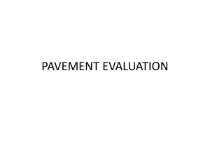 pavement evaluation
