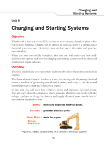 Charging and Starting Systems Unit 8 Cha