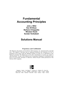 Fundamental Accounting Principles Solutions Manual