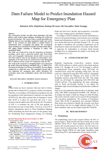 Dam Failure Model to Predict Inundation Hazard Map for Emergency Plan