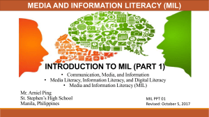 media and information literacy communication