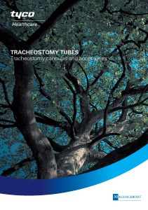 Tyco healthcare Tracheal cannulas catalogue 0906