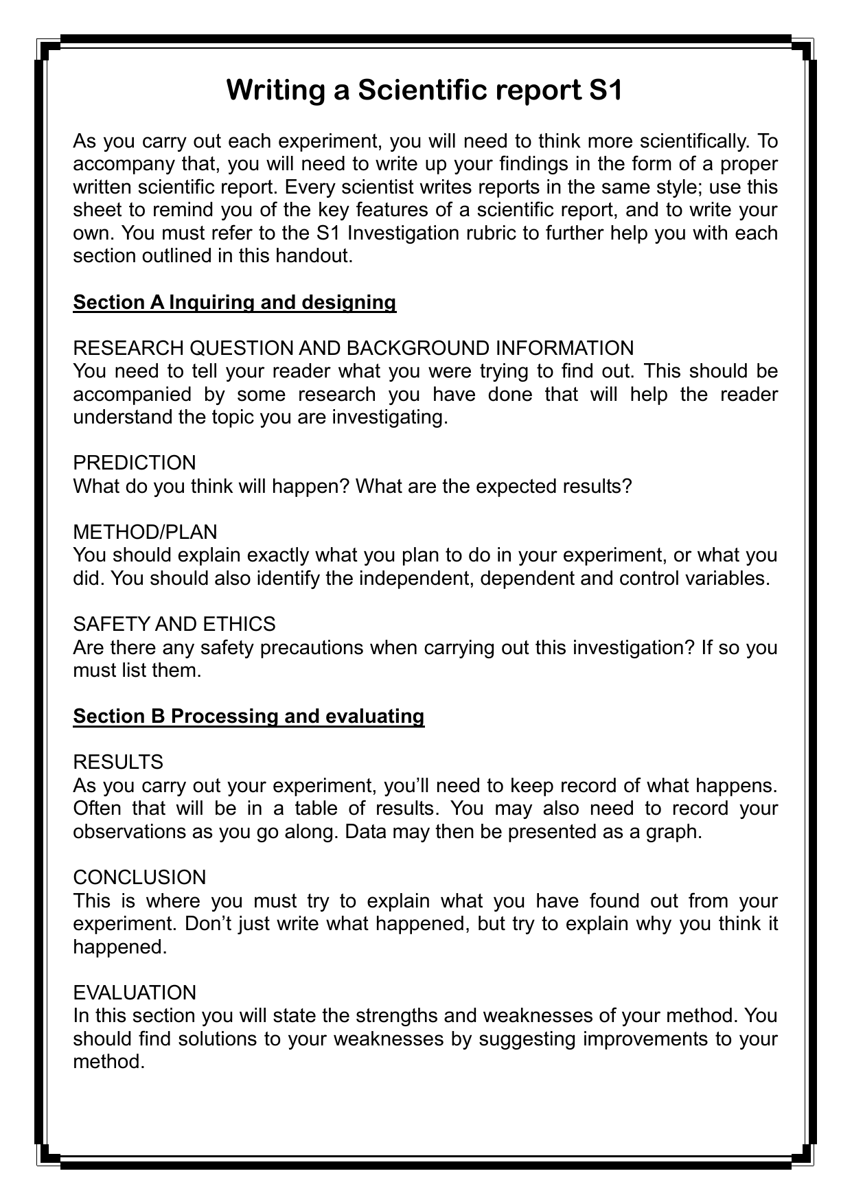 how to write the methodology of a report