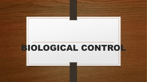BIOLOGICAL CONTROL