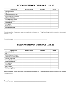 NOtebook check sheet