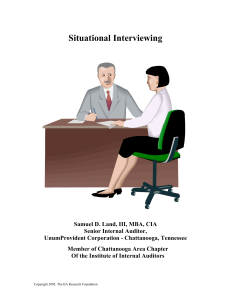 Situational Interviewing - Chattanooga