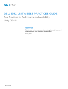 docu69891 Dell-EMC-Unity -Best-Practices-Guide