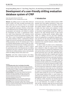 Development of a user-friendly drilling evaluation database system of CFRP
