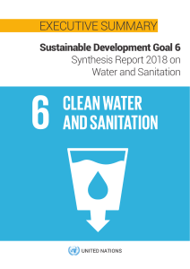 1.1 UN-Water SDG6 Synthesis Report 2018 Executive Summary