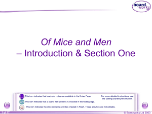 Of Mice and Men - Section One (1)