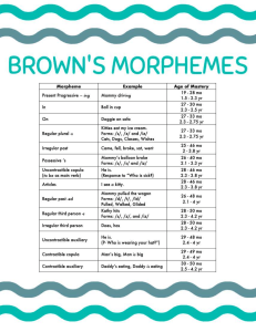 BrownsMorphemes