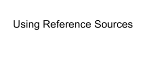 using reference sources