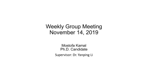 Group Meeting November 14 2019