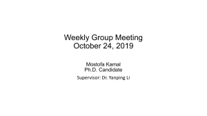 Group Meeting October 24 2019