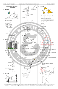 April 2020 TH - Trigonometry - Solution