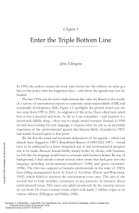 The Triple Bottom Line Does It All Add Up ---- (Chapter 1 Enter the Triple Bottom Line)