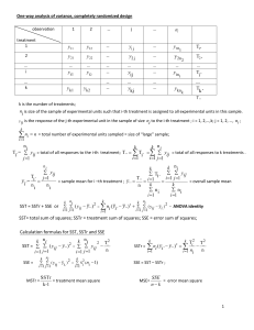 Formula sheet for ANOVA (fall 2019)