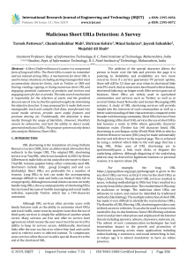 Malicious Short URL Detection: A Survey