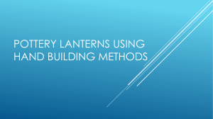 Pottery Lanterns Using Hand building methods (1)