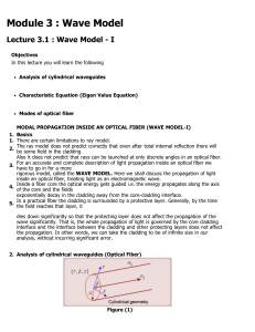 Wave Model in Optical Fibers: Lecture Notes