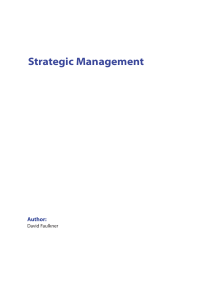 strategic-management BY DAVID FAULKNER