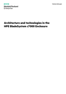 HPE BladeSystem c7000 Enclosure Architecture