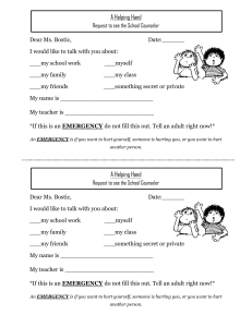 Student School Counseling Referral Form
