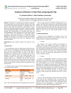 IRJET-    Analysis of Boston’s Crime Data using Apache Pig