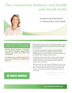 Oral Health Brochure