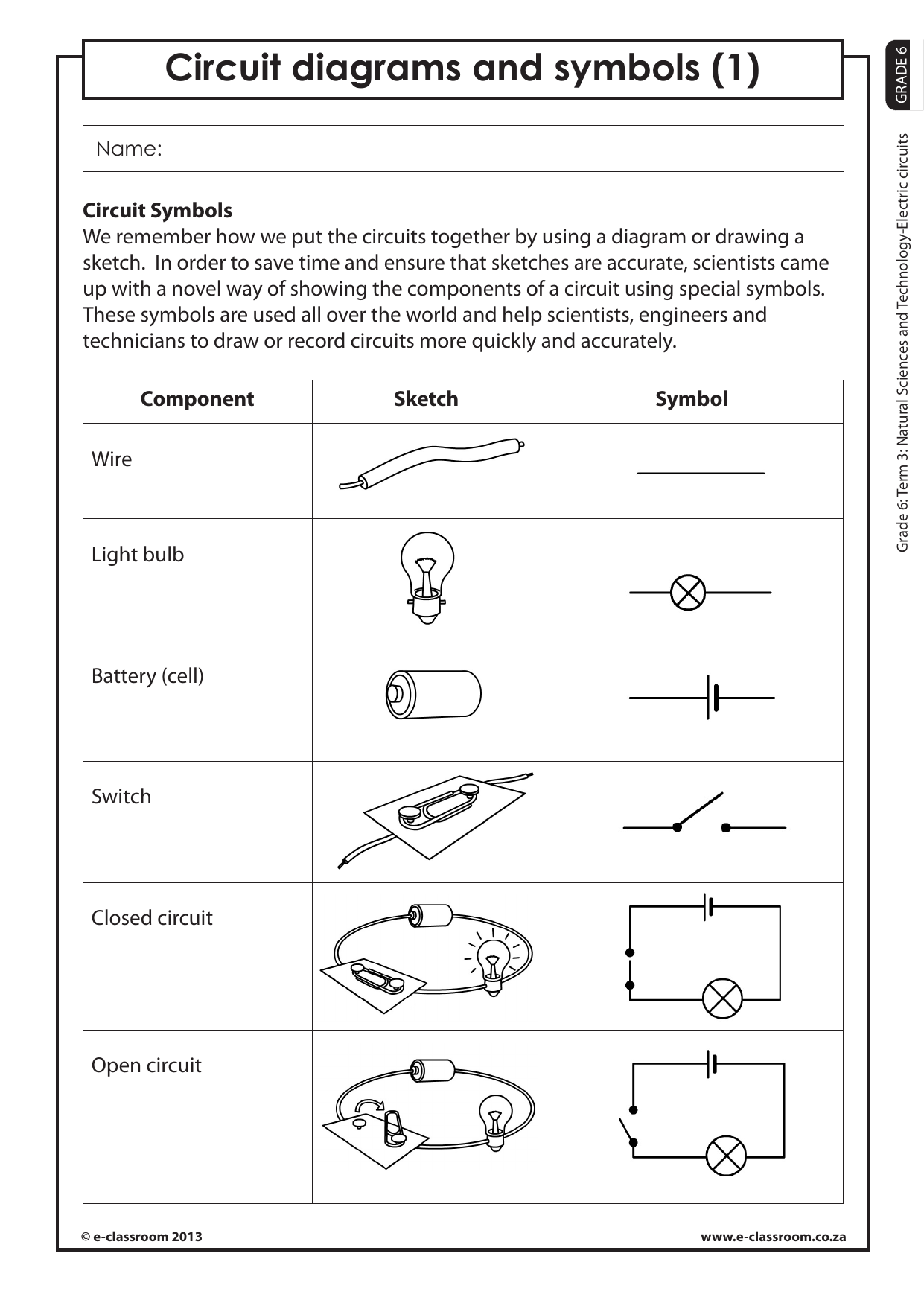 Simple Circuit Diagram For Kids