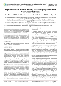 IRJET-Implementation of WAMPAC Security and Stability Improvement of Power Grids with Systems