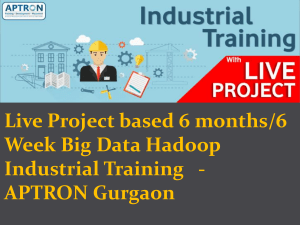 6 Months/6 Weeks Big Data Hadoop Industrial Training Course  - APTRON Gurgaon