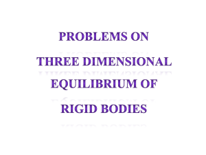 3DEquilibrium of particles SampleProblems
