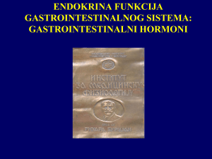 Endokrina uloga gastrointestinalnog sistema