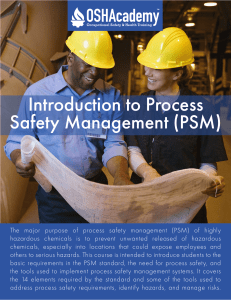 Process safety OSHA guide