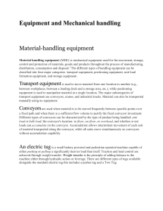 Equipment and Mechanical handling