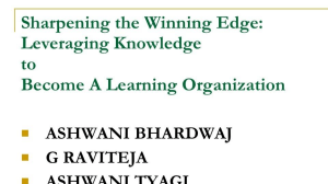 alearning organization