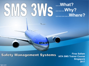 Aviation Safety Management Systems SMS 3Ws