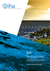 2019 hydropower status report