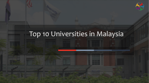 Top 10 University  in Malaysia 