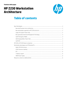 HP Z230 Workstation Architecture(4AA4-8299ENW, Oct2013)