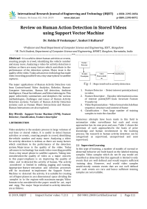 IRJET-    Review on Human Action Detection in Stored Videos using Support Vector Machine