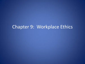 Workplace ethics
