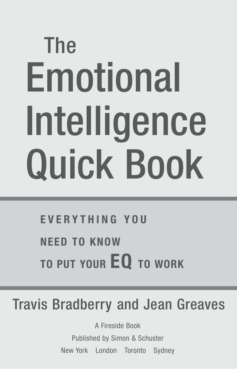 The Emotional Intelligence Quick Book Pdfdrive Com