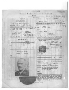 RecordsNotRevenue - Visa File (1943) - Wilhelm Fuchs