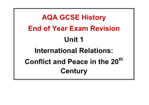 History Year 10 Exam Revision