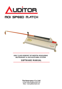 Moi SpeedMatch User Manual