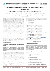 IRJET-Accident Information Mining and Insurance Dispute Resolution